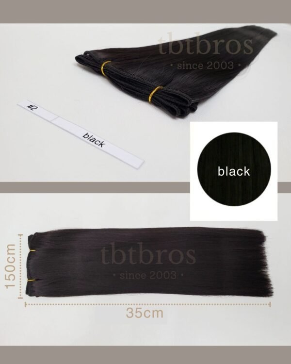 Heat-Resistant Wig Wefting (Black #2)