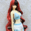 Wig / 5.5 inch / Long Curly (Black-red #2/K7HL)