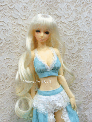 Wig / 5.5 inch / Long Curly (Milkwhite #K19)