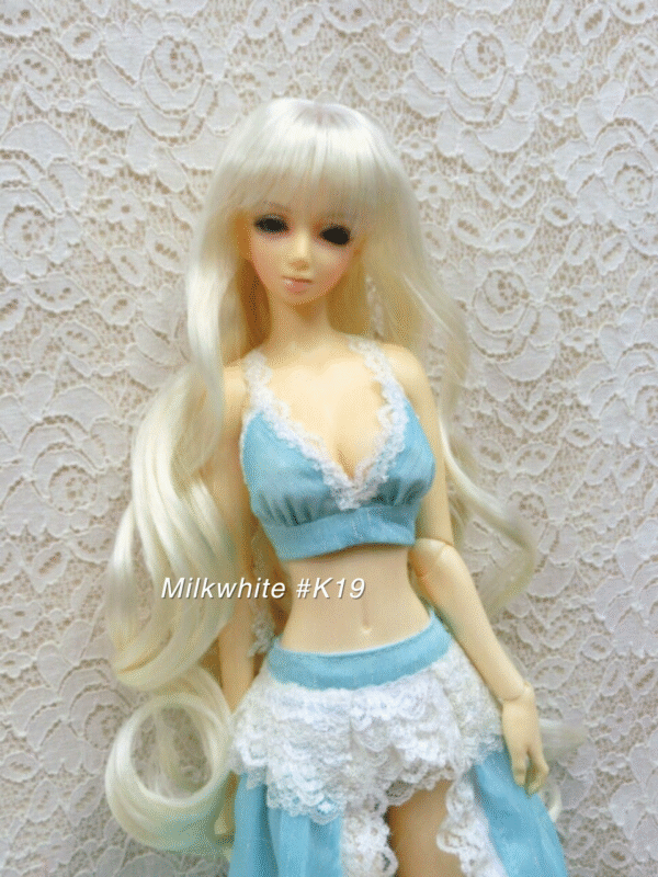 Wig / 5.5 inch / Long Curly (Milkwhite #K19)