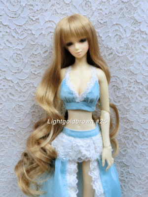 Wig / 5.5 inch / Long Curly (Lightgoldbrown #25)