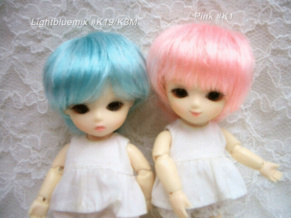 Wig / 4-5 inch / Fluffy Short (Lightbluemix #K19/K3M)