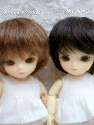 Wig / 4-5 inch / Fluffy Short (Black #2)