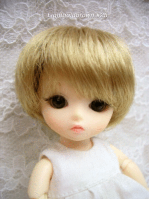 Wig / 4-5 inch / Fluffy Short (Lightgoldbrown #25)