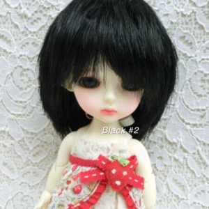 Wig / 5.5 inch / Fluffy Short (Black #2)