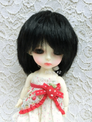 Wig / 5.5 inch / Fluffy Short (Black #2)