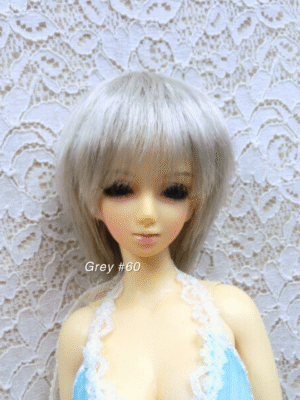 Wig / 5.5 inch / Fluffy Short (Grey #60)