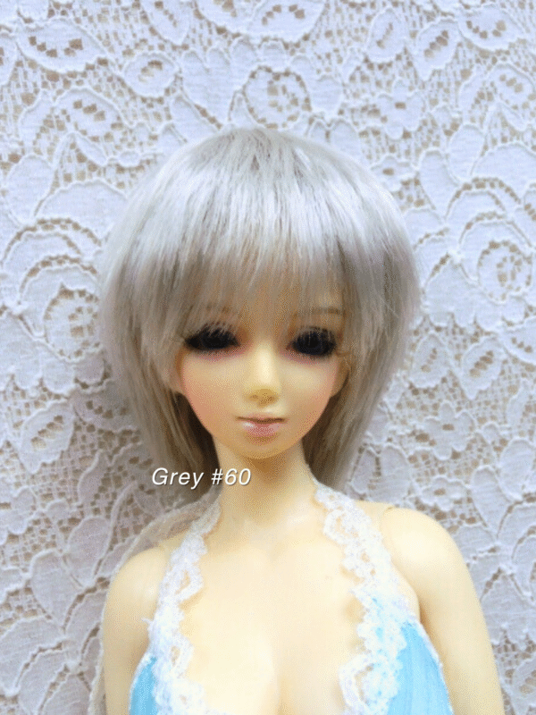 Wig / 5.5 inch / Fluffy Short (Grey #60)