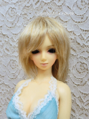 Wig / 5.5 inch / Fluffy Short (Lightgoldmix #GL26)
