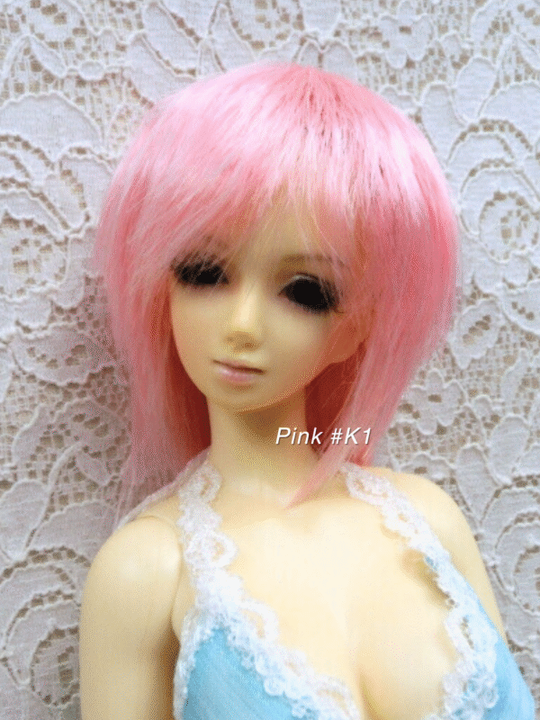 Wig / 5.5 inch / Fluffy Short (Pink #K1)