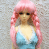 Wig / 5.5 inch / Twin braids (Pink #K1)