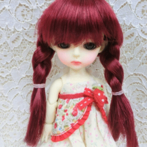 Wig / 5.5 inch / Twin braids (Wine #39)