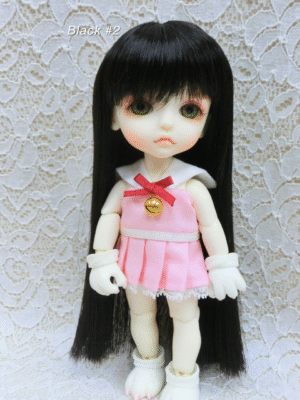 Wig / 5.5 inch / Medium Straight (Black #2)