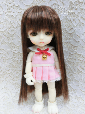 Wig / 5.5 inch / Medium Straight (Darkbrownmix #2/28M)