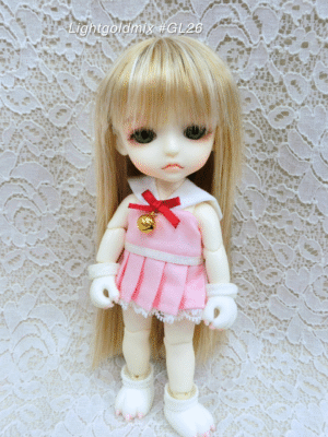 Wig / 5.5 inch / Medium Straight (Lightgoldmix #GL26)