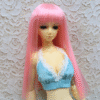 Wig / 5.5 inch / Medium Straight (Pink #K1)