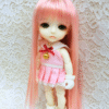 Wig / 5.5 inch / Medium Straight (Sweet pink #KB88/K1M)