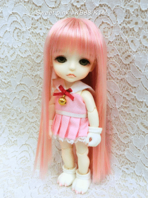 Wig / 5.5 inch / Medium Straight (Sweet pink #KB88/K1M)