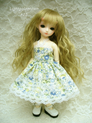 Wig / 5 inch / Long Wave (Lightgoldbrown #25)