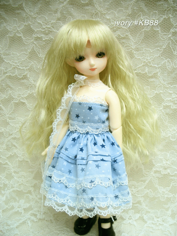 Wig / 5 inch / Long Wave (Ivory #KB88)