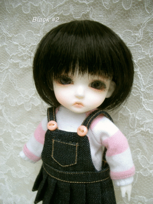 Wig / 5 inch / Short Bob (Black #2)