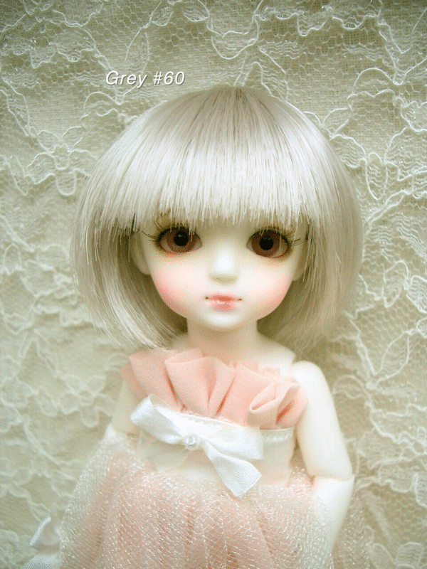 Wig / 5 inch / Short Bob (Grey #60)