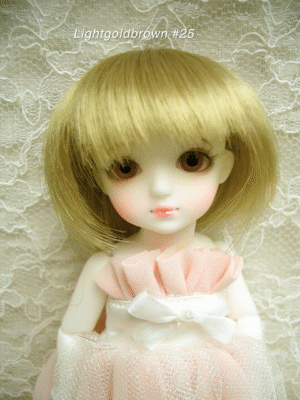 Wig / 5 inch / Short Bob (Lightgoldbrown #25)