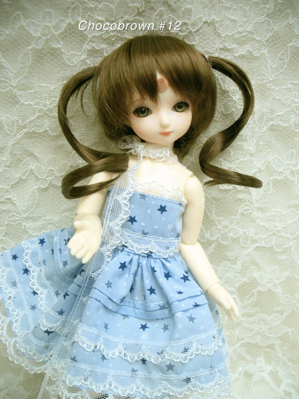 Wig / 5 inch / Curly Twintails (Chocobrown #12)