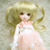 Wig / 5 inch / Curly Twintails (Ivory #KB88)