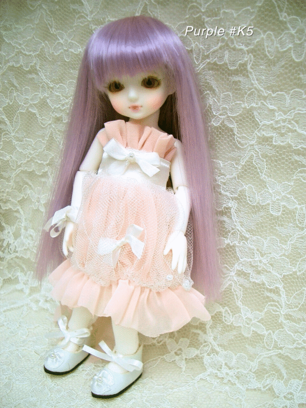 Wig / 5 inch / Straight Long (Purple #K5)