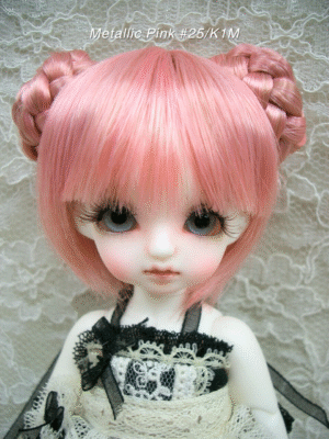 Wig / 5 inch / Chignon Short (Metallic Pink #25/K1M)