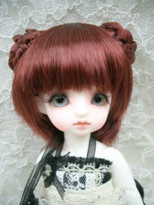 Wig / 5 inch / Chignon Short (Maroon #35)