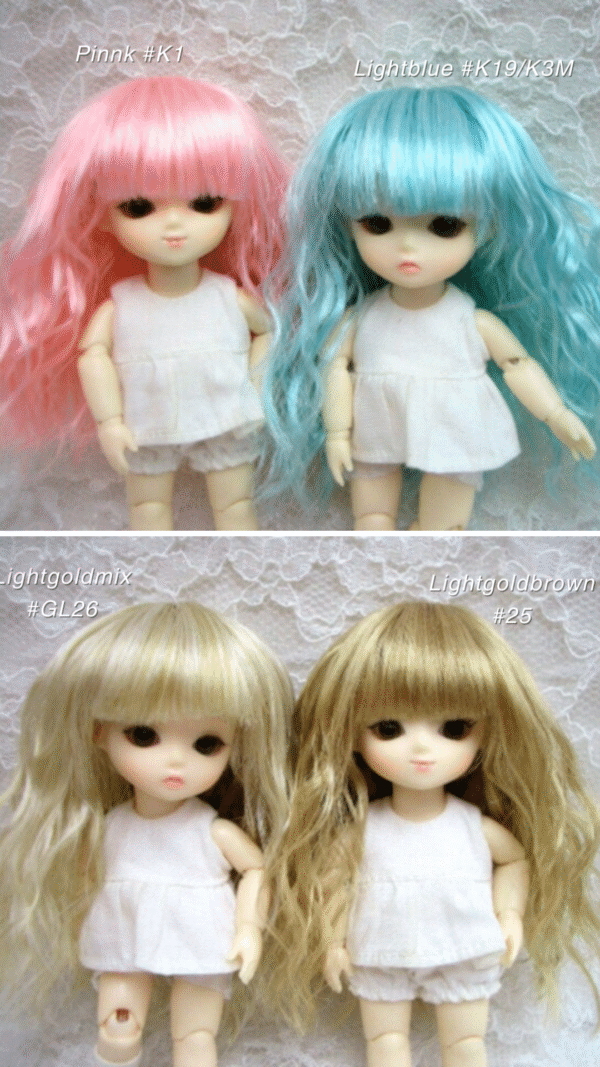 Wig / 4-5 inch / Wave (Pink #K1)