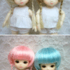 Wig / 4-5 inch / Pigtails (Ivory #KB88)