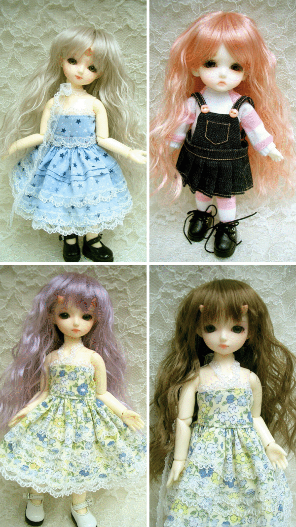 Wig / 5 inch / Long Wave (Grey #60)