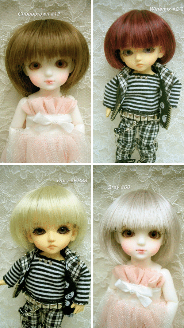 Wig / 5 inch / Short Bob (Grey #60)