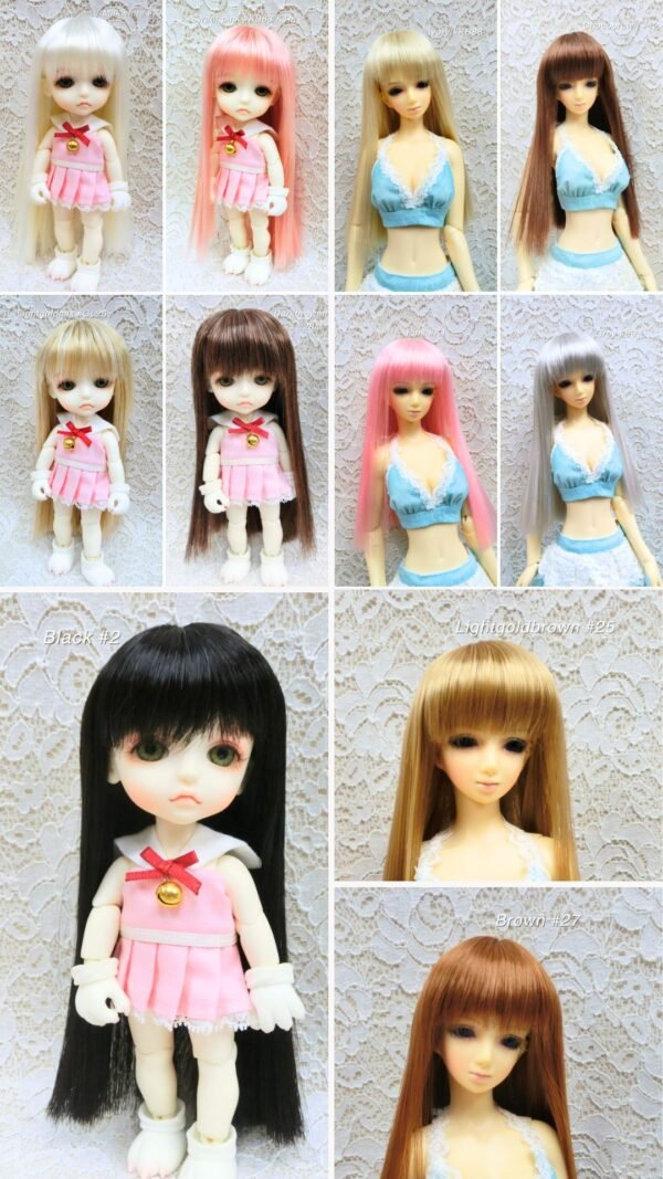 Wig / 5.5 inch / Medium Straight (Black #2)