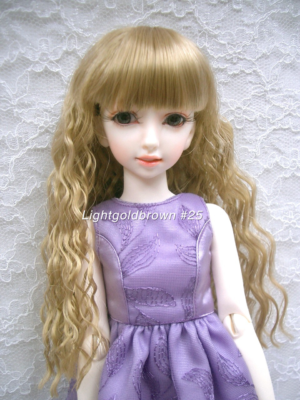 Wig / 6 inch / Long Wave (Lightgoldbrown #25)