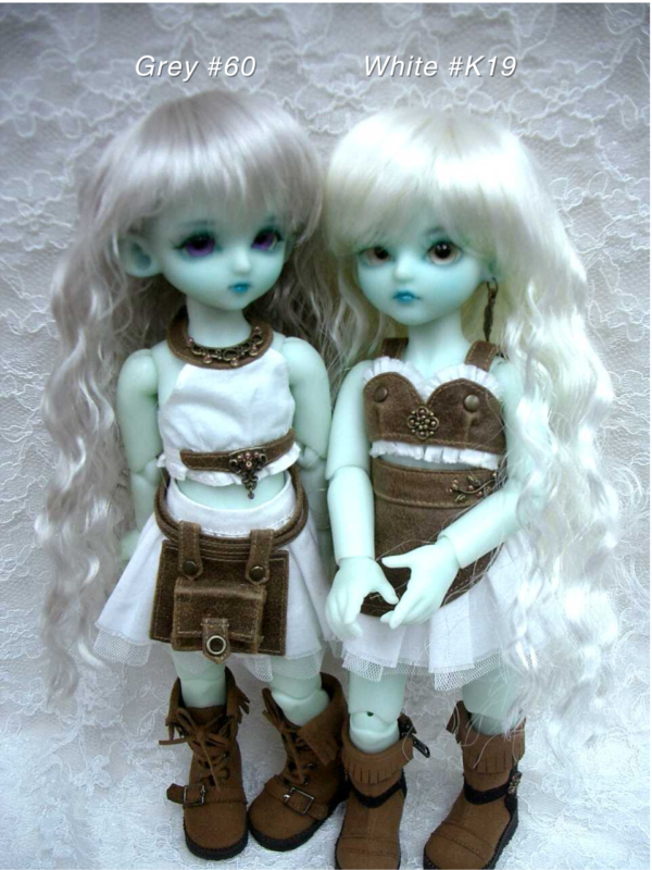 Wig / 6 inch / One-length Long Wave (Milkwhite #K19)