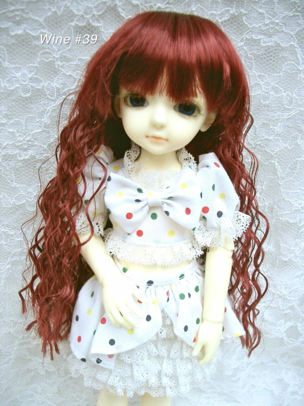 Wig / 6-7 inch / Medium Long Wave (Wine #39)