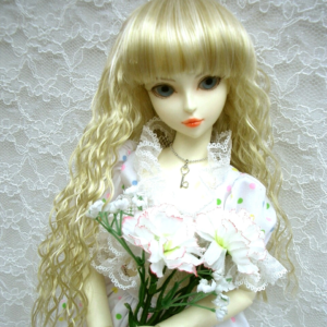 Wig / 6-7 inch / Medium Long Wave (Lightgoldmix #GL26)