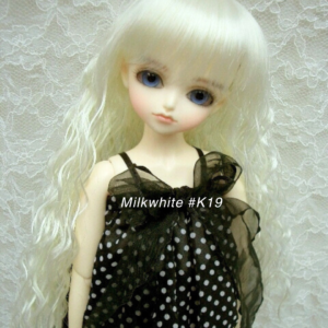 Wig / 6-7 inch / Medium Long Wave (Milkwhite #K19)