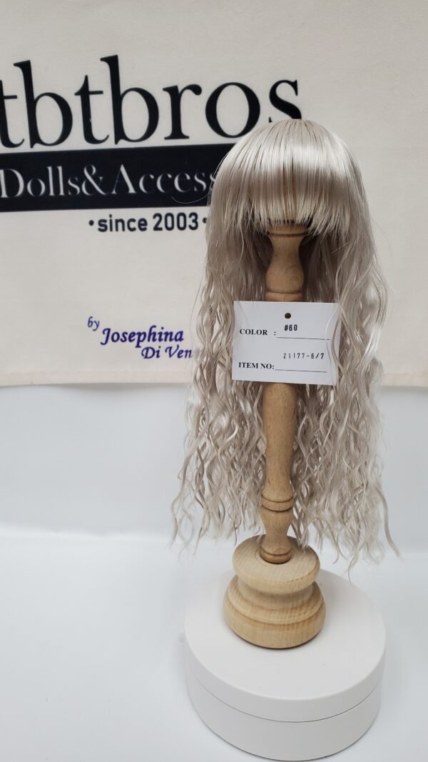 Wig / 6-7 inch / Medium Long Wave (Grey #60)