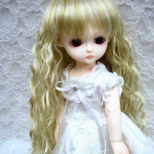 Wig / 6 inch / Long Wave (Lightgoldmix #GL26)