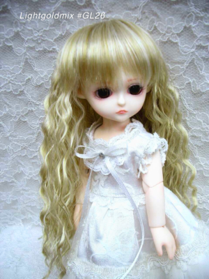 Wig / 6 inch / Long Wave (Lightgoldmix #GL26)