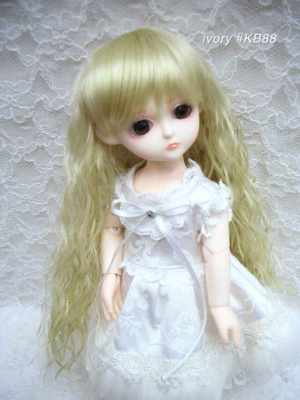 Wig / 6 inch / Long Wave (Ivory #KB88)
