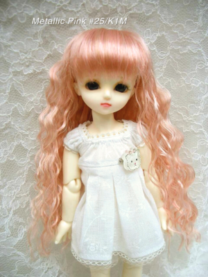 Wig / 6 inch / Long Wave (Metallic Pink #25/K1M)