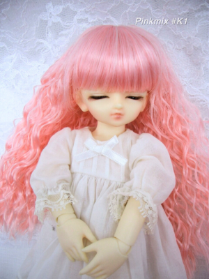 Wig / 6 inch / Long Wave (Pinkmix #K1)