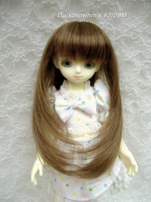 Wig / 6-7 inch / Semi-long Layer (Darkbrownmix #2/28M)