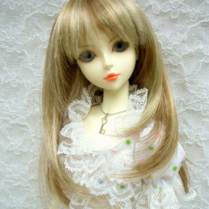 Wig / 6-7 inch / Semi-long Layer (Brown-lightgold Highlight #27/613HL)